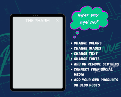 The Pharm Squarespace Template