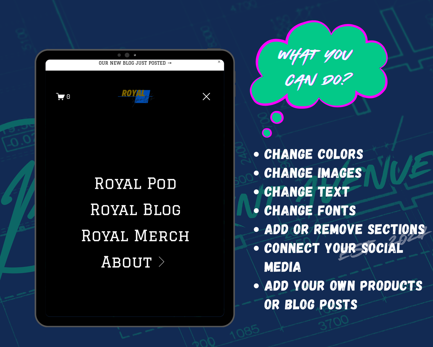 Royal Sports Squarespace Template