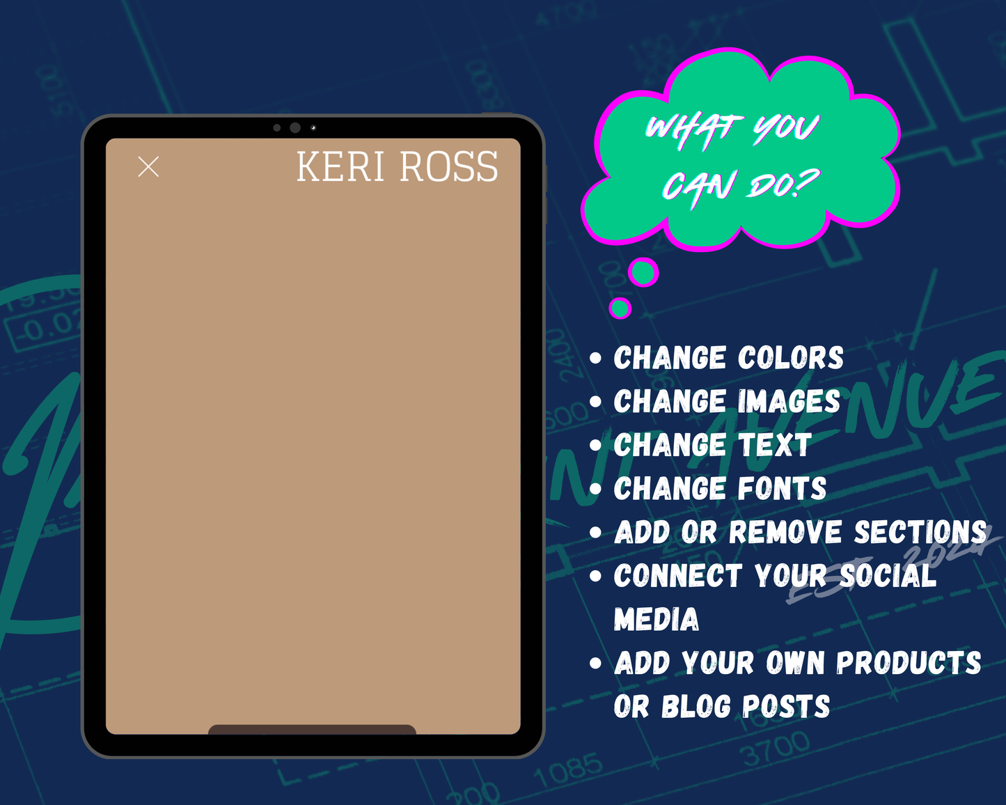 KERI ROSS Squarespace Template