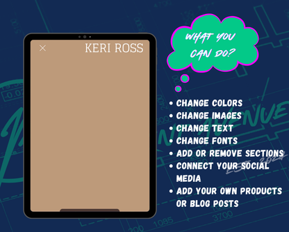 KERI ROSS Squarespace Template
