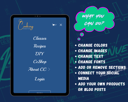 Cooking Connection Squarespace Template