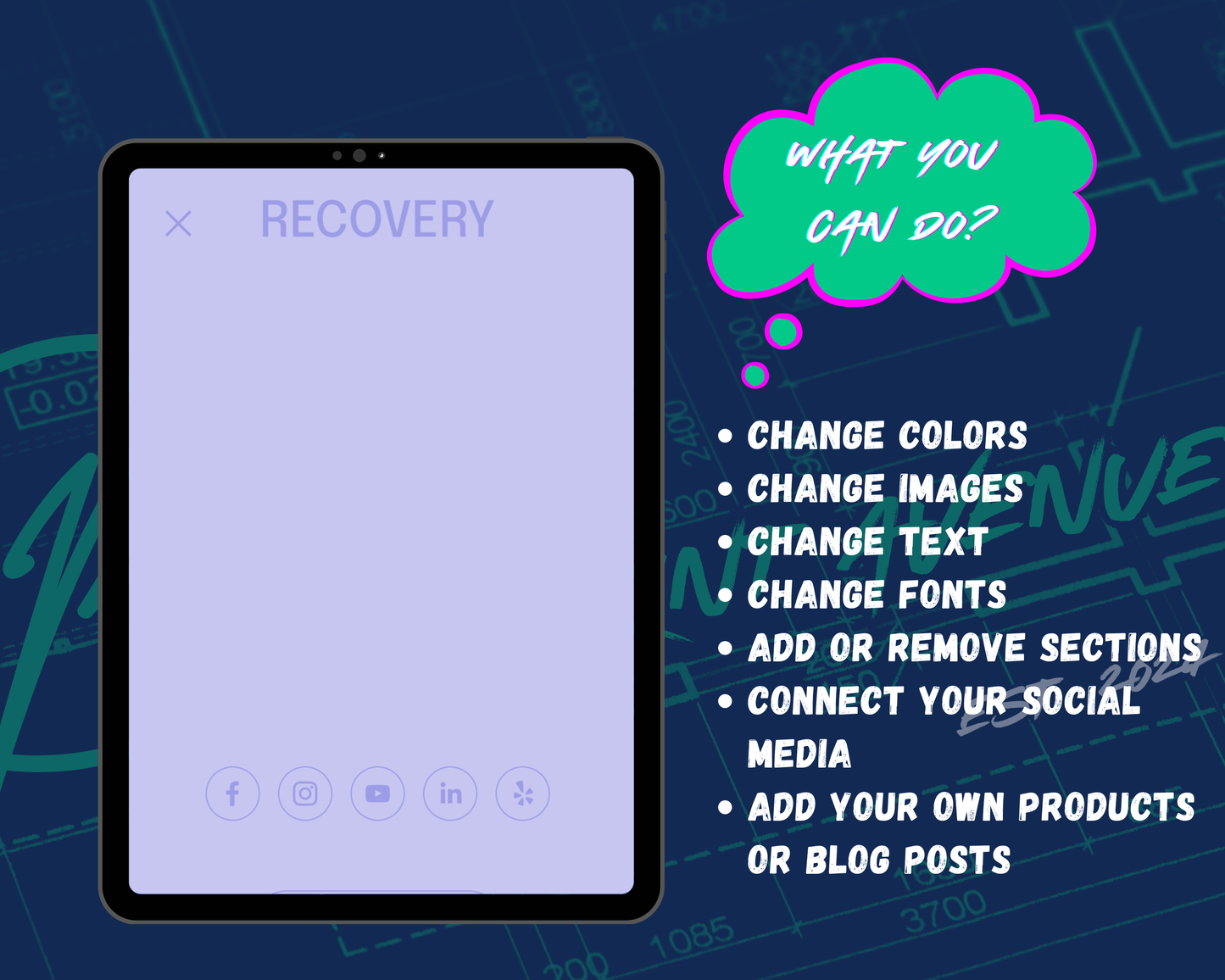 RECOVERY Squarespace Template