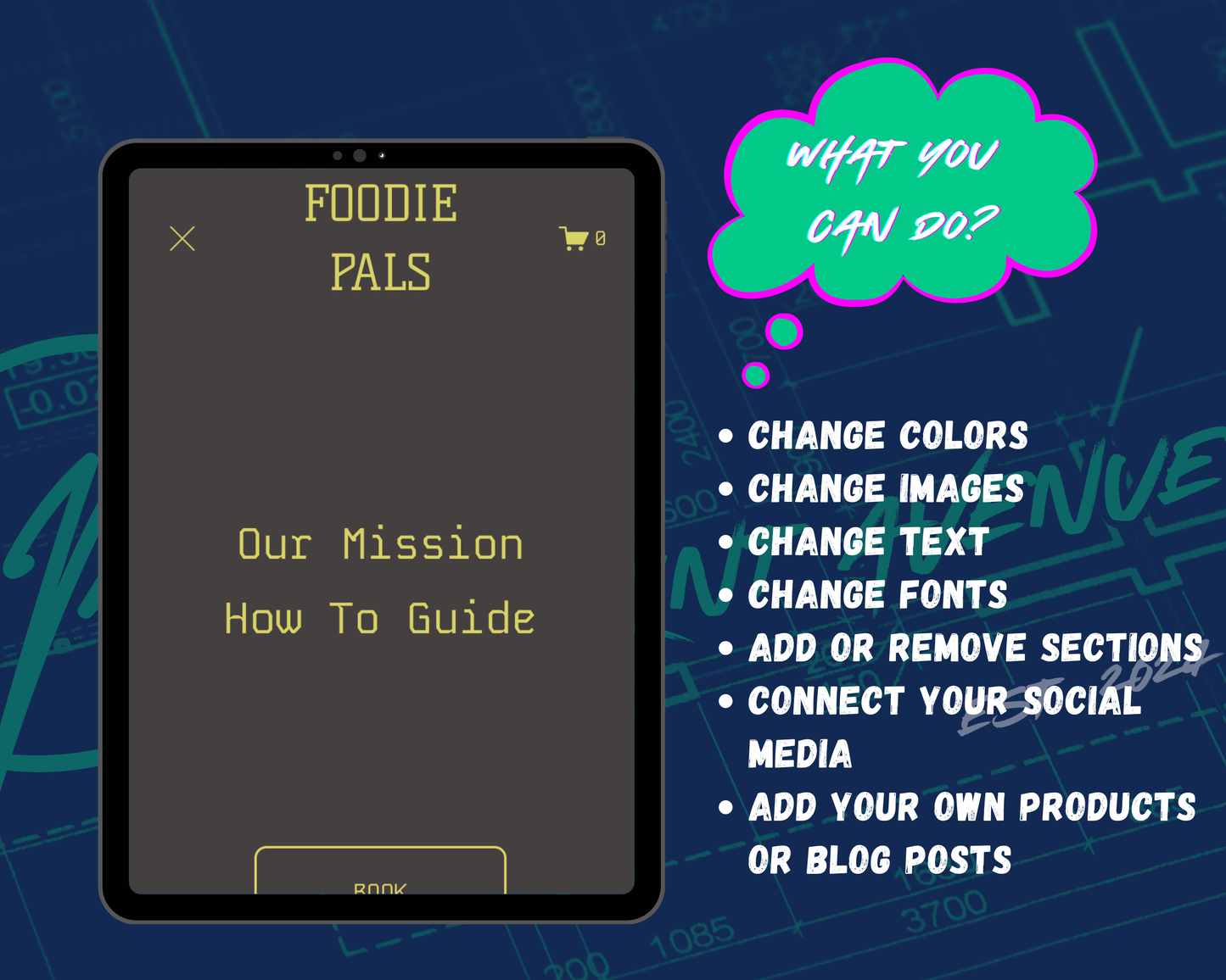 FOODIE PAL Squarespace Template