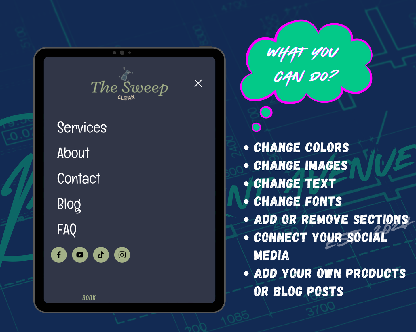 The Sweep Squarespace Template