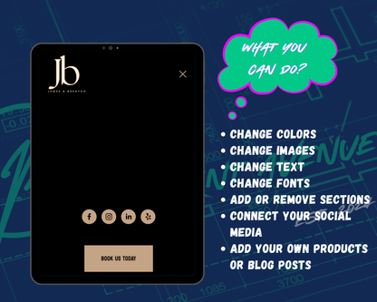 James & Brenton CPA Squarespace Template