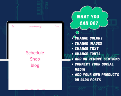 We-Party Squarespace Template