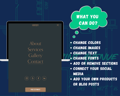HANDY Squarespace Template