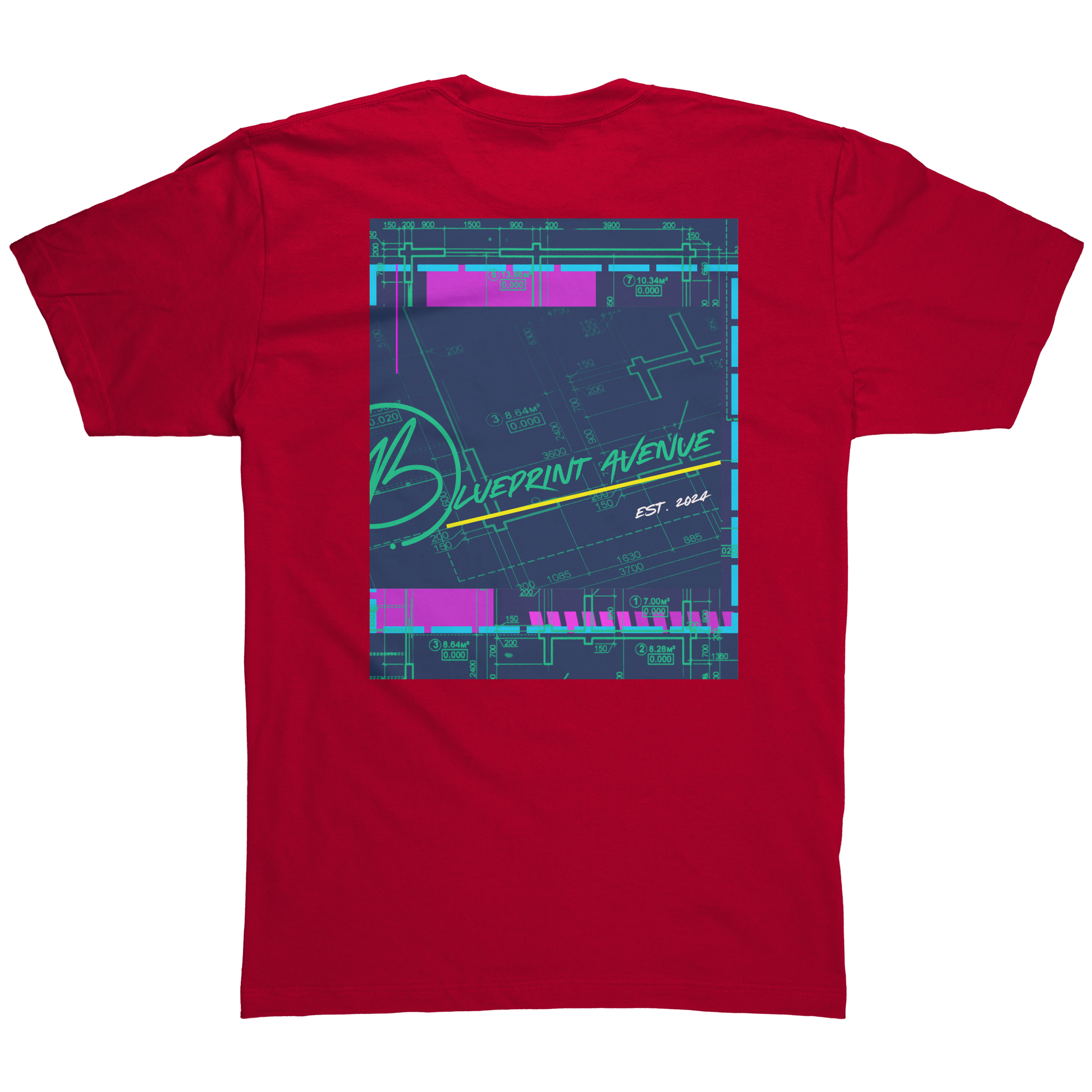 Blueprint_Avenue_Signature_Tee_Red_Back_Mockup.png